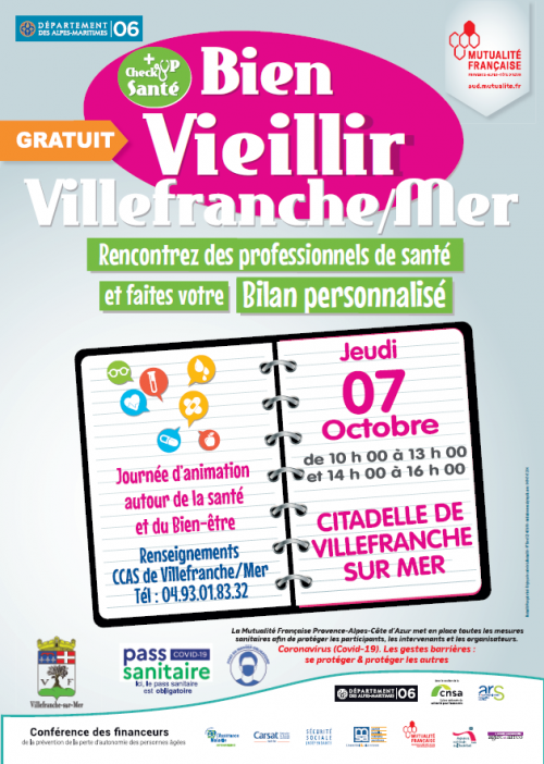 VILLEFRANCHE-SUR-MER : FORUM BIEN VIEILLIR